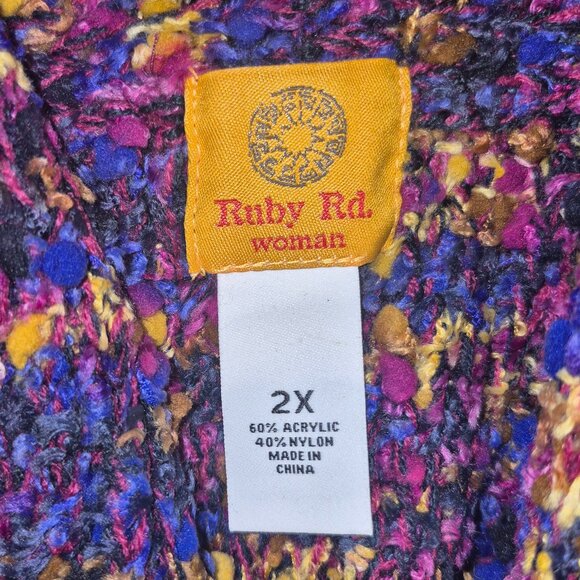 RUBY RD. Beautiful Cardigan sweater in size 2XL - Picture 16 of 16